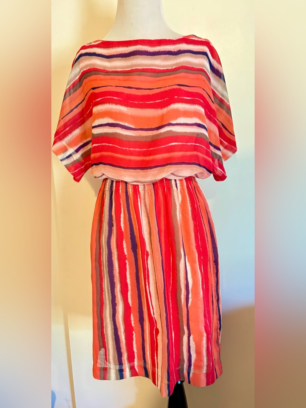 Shelby & Palmer Coral Orange Dress